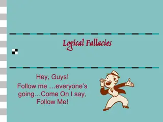 Logical Fallacies and Persuasion Techniques