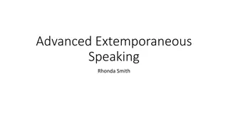 Mastering Extemporaneous Speaking Techniques