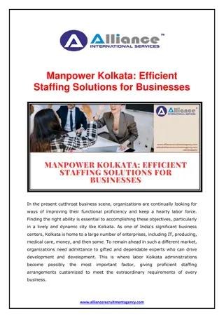 Manpower Kolkata - Efficient Staffing Solutions for Businesses