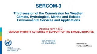 SERCOM-3 Decision on Priority Activities for EW4All Initiative