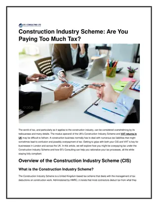 Construction Industry Scheme Are You Paying Too Much Tax