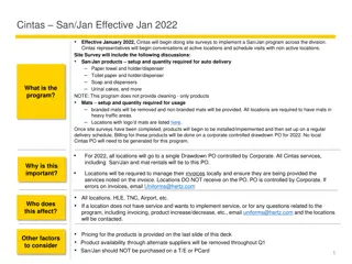 Corporate Program Updates for 2022