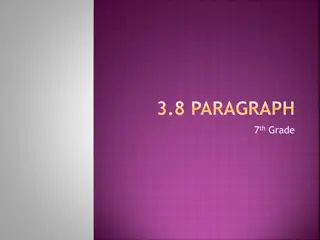 Understanding 3.8 Paragraph Structure in 7th Grade Writing