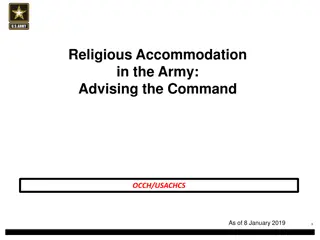 Religious Accommodation Guidelines in the Army