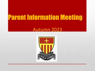 Important Information for Parents - Autumn 2023