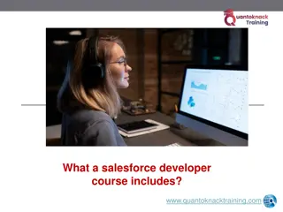 What a salesforce developer course includes