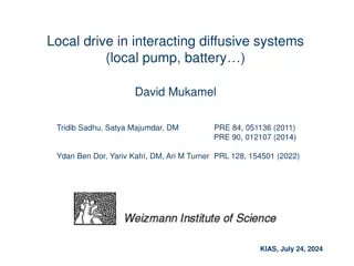 Local Drive in Interacting Diffusive Systems: Effects of a Pump on Steady State Properties