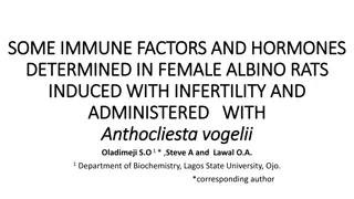 Immune Factors and Hormones in Female Albino Rats with Induced Infertility