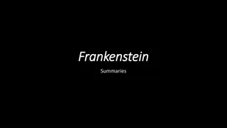 Summary of Frankenstein: Friendship, Tragedy, and Guilt