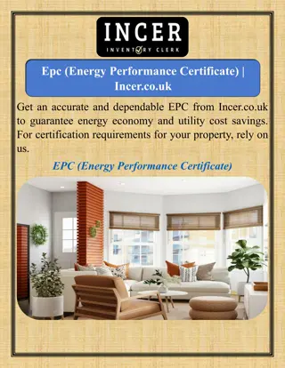 Epc (Energy Performance Certificate)   Incer.co.uk