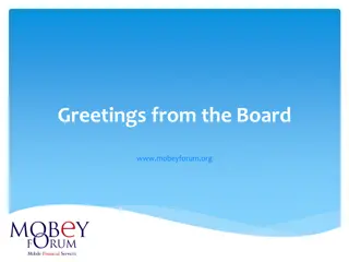 Insights into Mobey Forum's Recent Activities and Members