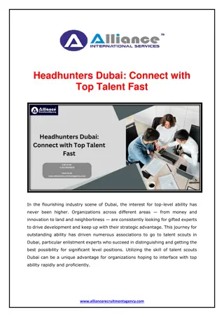 Headhunters Dubai - Connect with Top Talent Fast