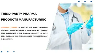 Pharma Products Manufacturing Services