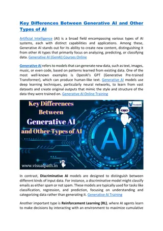 Generative AI Training | Generative AI Course in Hyderabad