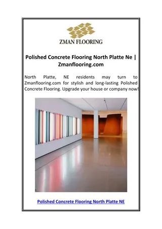 Polished Concrete Flooring North Platte Ne | Zmanflooring.com