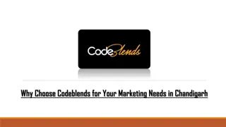 Why Choose CodeBlends for Your Marketing Needs in Chandigarh