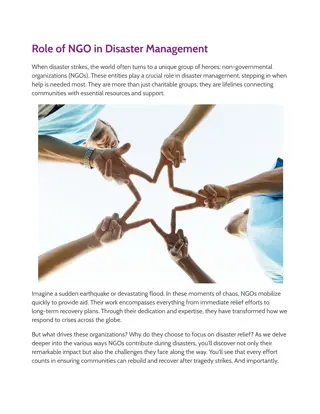 Role of NGO in Disaster Management