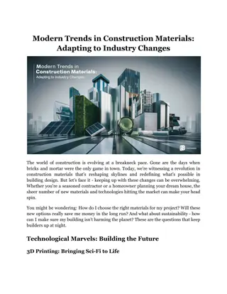 Modern Trends in Construction Materials_ Adapting to Industry Changes