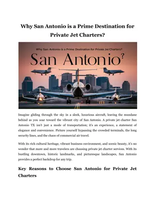 Why San Antonio is a Prime Destination for Private Jet Charters_