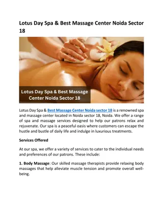 Lotus Day Spa & Best Massage Center Noida Sector 18