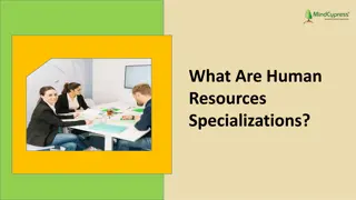 What Are Human Resources Specializations?