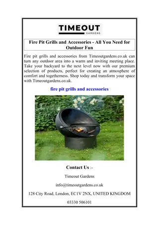 Fire Pit Grills and Accessories - All You Need for Outdoor Fun