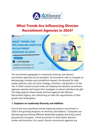 What Trends Are Influencing Director Recruitment Agencies in 2024?