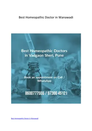 Best Homeopathic Doctor in Wanawadi