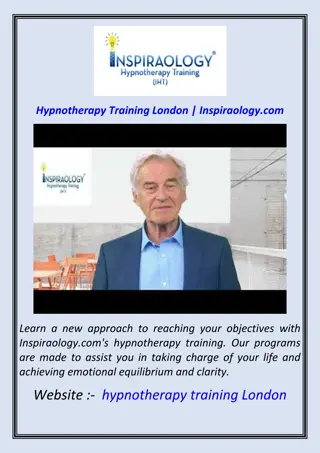 Hypnotherapy Training London | Inspiraology.com