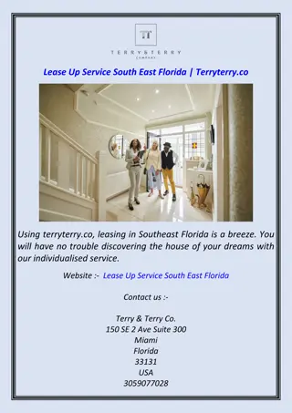 Lease Up Service South East Florida | Terryterry.co