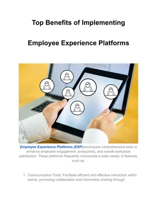 Top Benefits of Implementing Employee Experience Platforms