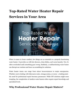 Top-Rated Water Heater Repair Services in Your Area