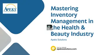 Mastering Inventory Management in the Health & Beauty Industruy