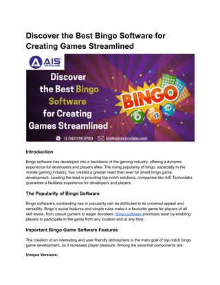 Discover the Best Bingo Software for Creating Games Streamlined