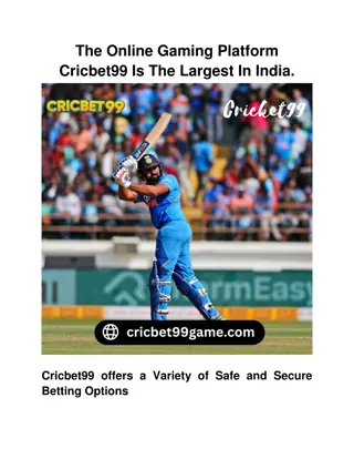 The Online Gaming Platform Cricbet99 Is The Largest In India