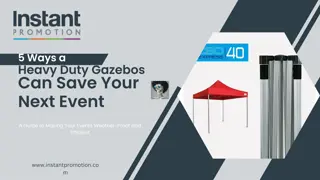 5 Ways a Heavy-Duty Gazebo Can Save Your Next Event