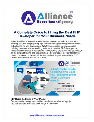 A Complete Guide to Hiring the Best PHP Developer for Your Business Needs