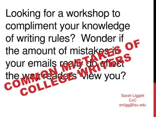 College Writing Workshop: Improve Your Grammar and Punctuation Skills