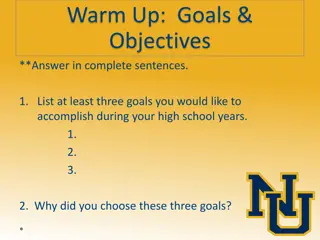 Setting High School Goals for Success