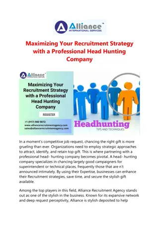 Maximizing Your Recruitment Strategy with a Professional Head Hunting Company