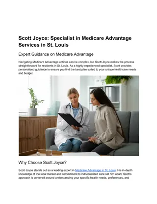 Scott Joyce: Specialist in Medicare Advantage Services in St. Louis