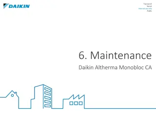 Daikin Altherma Monobloc CA Maintenance Checklist