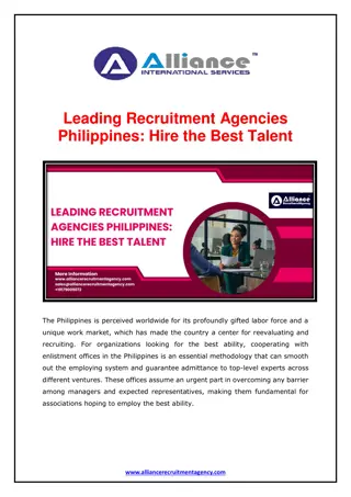 Leading Recruitment Agencies Philippines - Hire the Best Talent