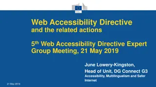 Web Accessibility Directive and Related Actions Overview