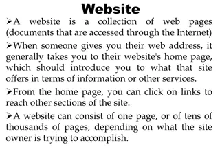 Understanding Websites and Web Pages