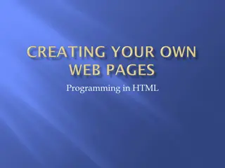 Introduction to HTML for Web Development