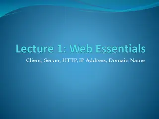 HTTP: Client, Server, IP Address, Domain Name