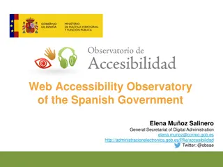 Web Accessibility Observatory of the Spanish Government - Overview