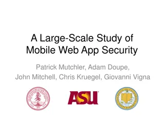 Study of Mobile Web App Security: Findings and Recommendations