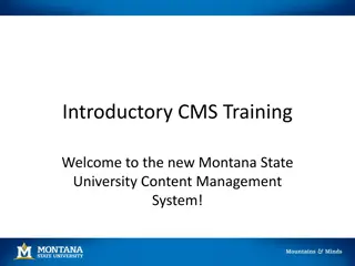 Web and Digital Communications at Montana State University